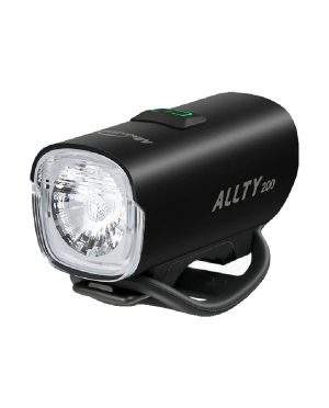 LAMPARA DELANTERA ALLTY DE 200 LUMENS  RECARGABLE USB