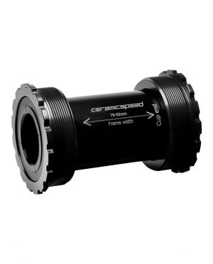 CERAMICSPEED  CAJA DE CENTRO T47/86 SRAM DUB  NEGRO  RECUBIERTO