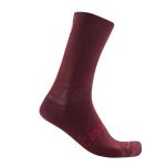 CALCETINES CASTELLI RACING STRIPE 18CM  CHICA / MEDIANA  BURDEOS