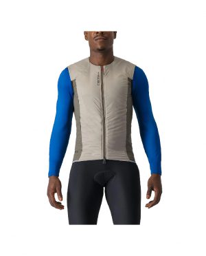 CHALECO CASTELLI  FLY  MEDIANA  BEIGE/VERDE