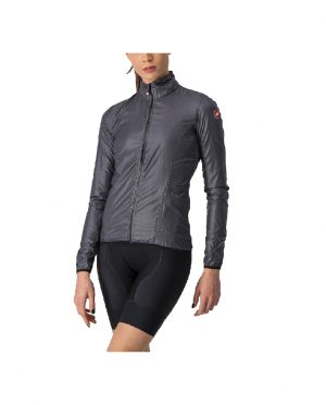 CHAQUETA CASTELLI  ARIA SHELL PARA MUJER  MEDIANA  GRIS OSCURO