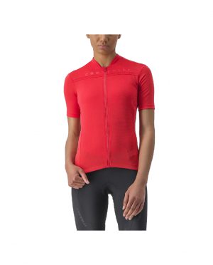 JERSEY CASTELLI  ANIMA PARA MUJER  ROJO HIBISCUS, CHICA