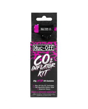 MUC-OFF KIT MTB  2 CAPSULAS CO2 INFLADOR Y MANGA