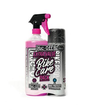 MUC-OFF PAQUETE LIMPIADOR + PROTECTOR DE BICICLETA