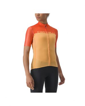 JERSEY CASTELLI VELOCISSIMA PARA MUJER  EXTRA CHICA  NARANJA