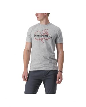 T-SHIRT CASTELLI FINALE CHICA  GRIS